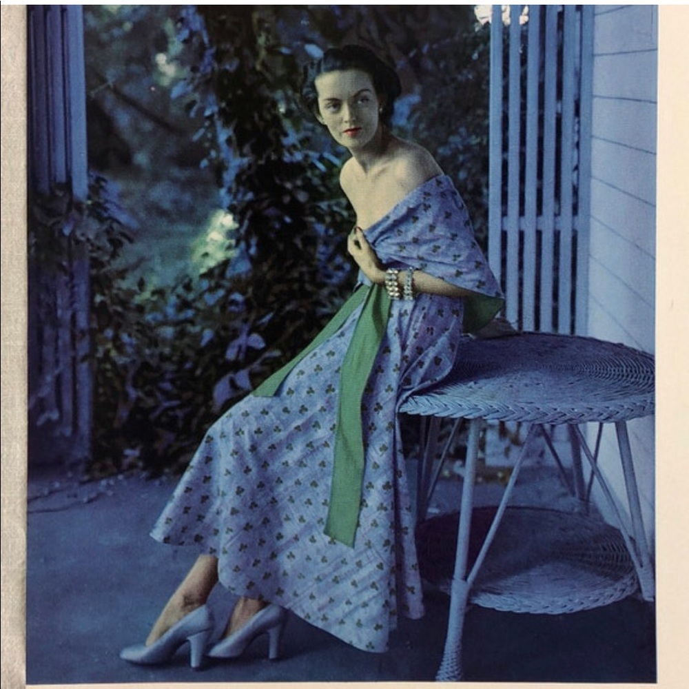 ! 1 Page/2 Sides frm 1951 Photo Book, Evening Rainstorm, Hands Arranging Flowers